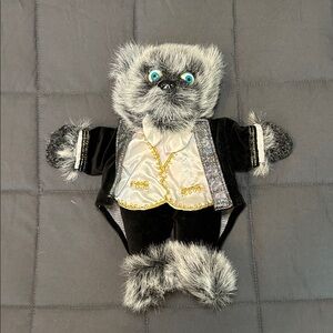 Oshko Furry Creature Hand Puppet In Tuxedo Wolf Beauty & the Beast?